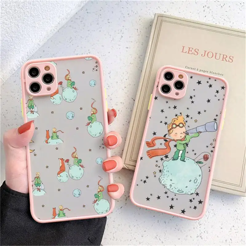 

MaiYaCa The Little Prince cartoon Phone Case for iPhone X XR XS 7 8 Plus 11 12 13 pro MAX 13mini Translucent Matte Case