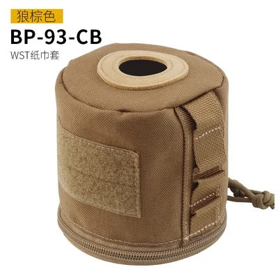 Outdoor Hiking Camping Tactical Military Portable MOLLE Ribbon Camouflage Quick Draw Tissue Roll Storage Bag