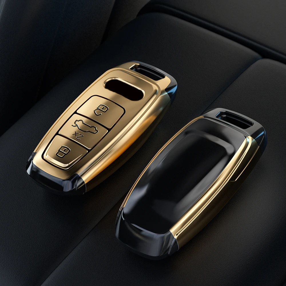 Новый Модный чехол для автомобильного ключа защитный Audi A6L A7 A8 Q8 E-tron C8 D5 2019 2020 -