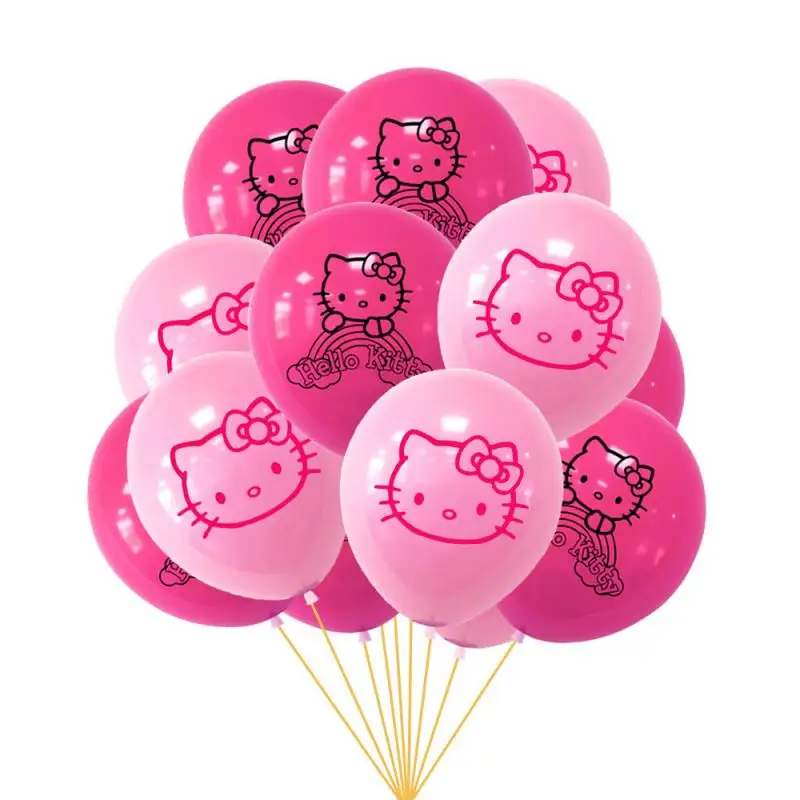 

Hello Kitty Themed Latex Balloon Set Hello Kitty Cat Birthday Party Decoration Cartoon Animal Balloons House Party Toy Balloons