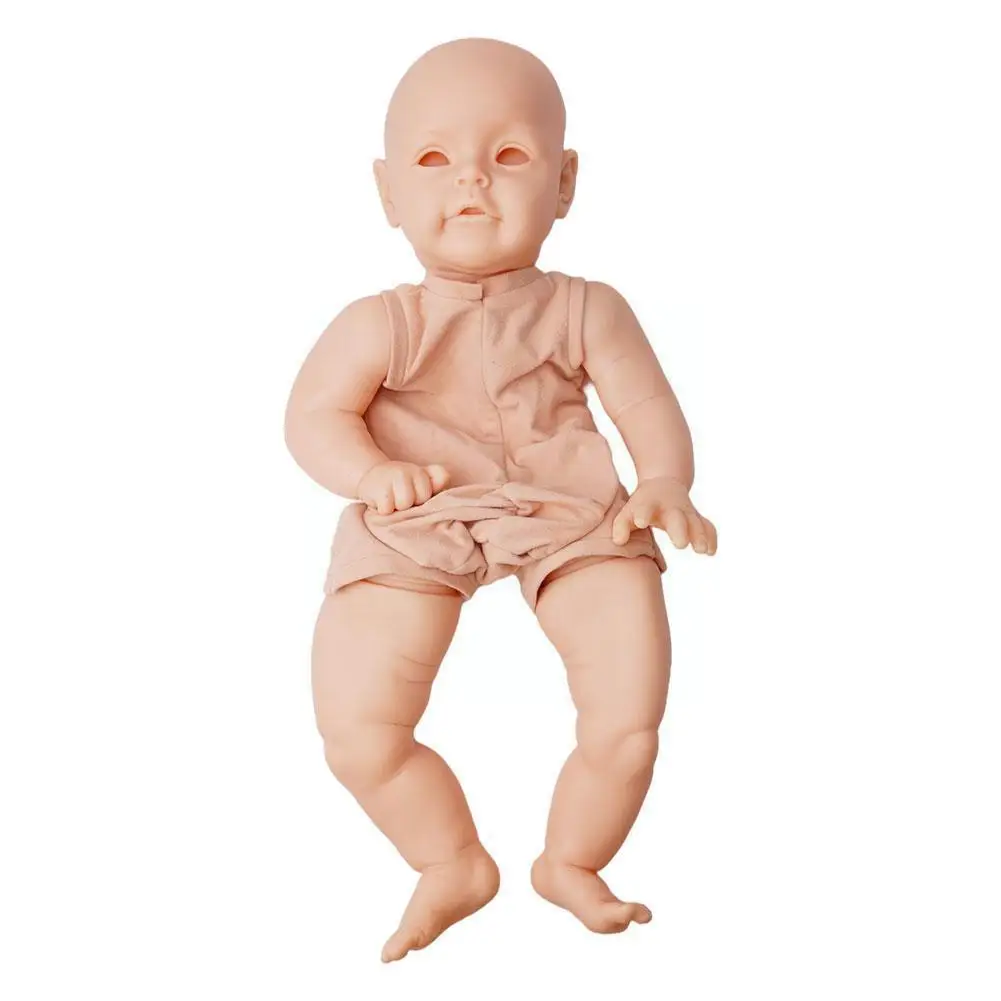 

22 inch Cute Girl Rebirth Doll Mold Unfinished Rebirth Doll Mold Doll Kit Lifelike Baby DIY Blank Unpainted Doll Accessory J4R0