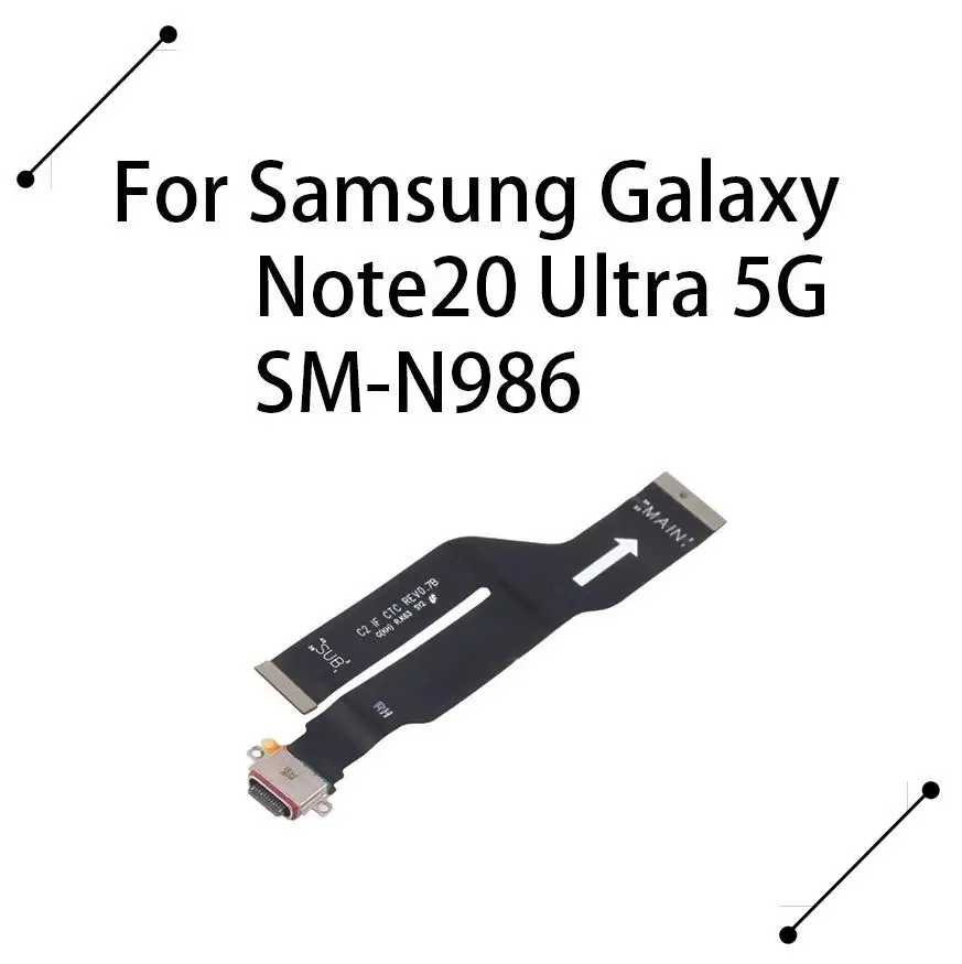 

Original USB Charge Port Jack Dock Connector Charging Board Flex Cable For Samsung Galaxy Note20 Ultra 5G SM-N986