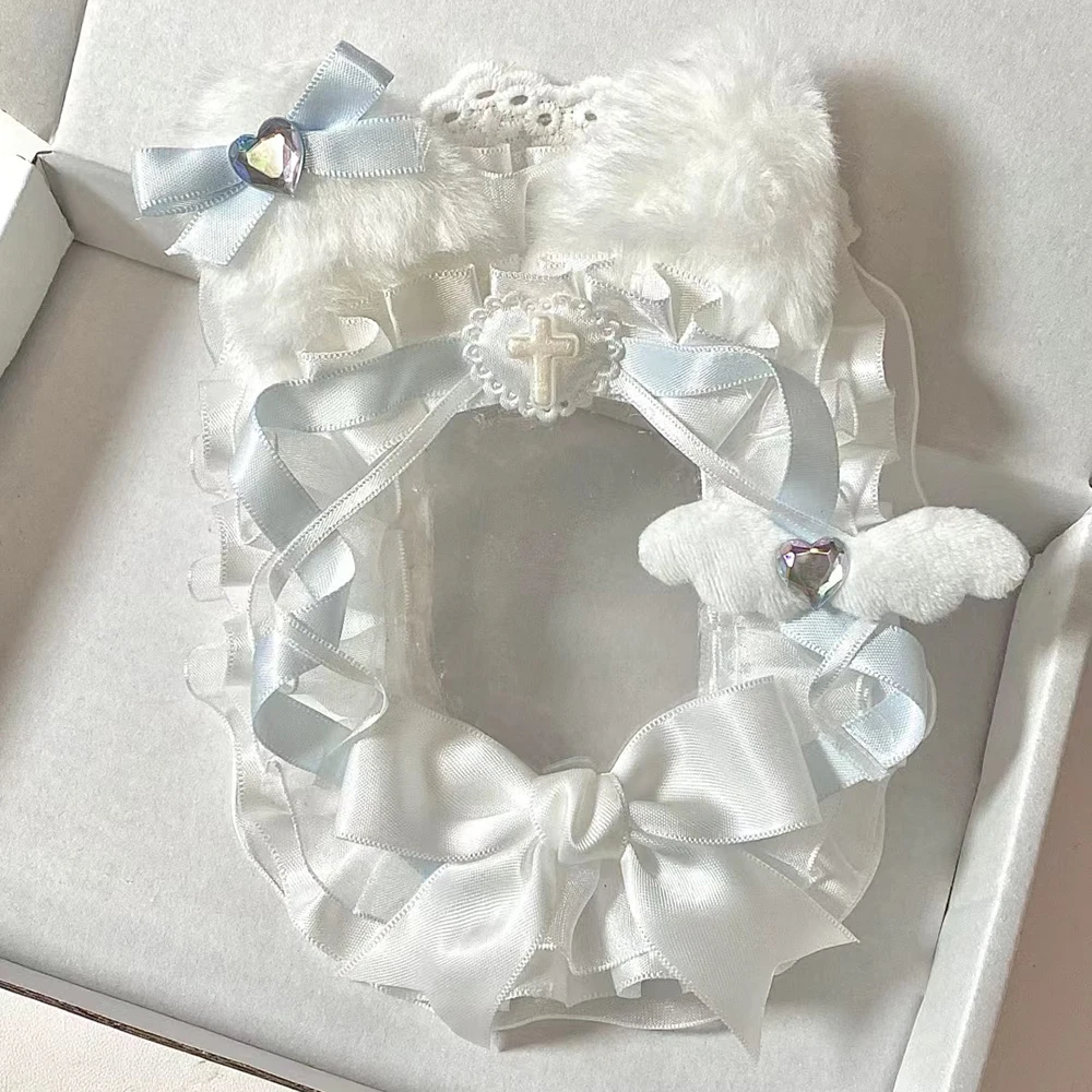 Черная кружевная Фотокарта Toploader ручная работа лента плюшевые карты рукав для Kpop