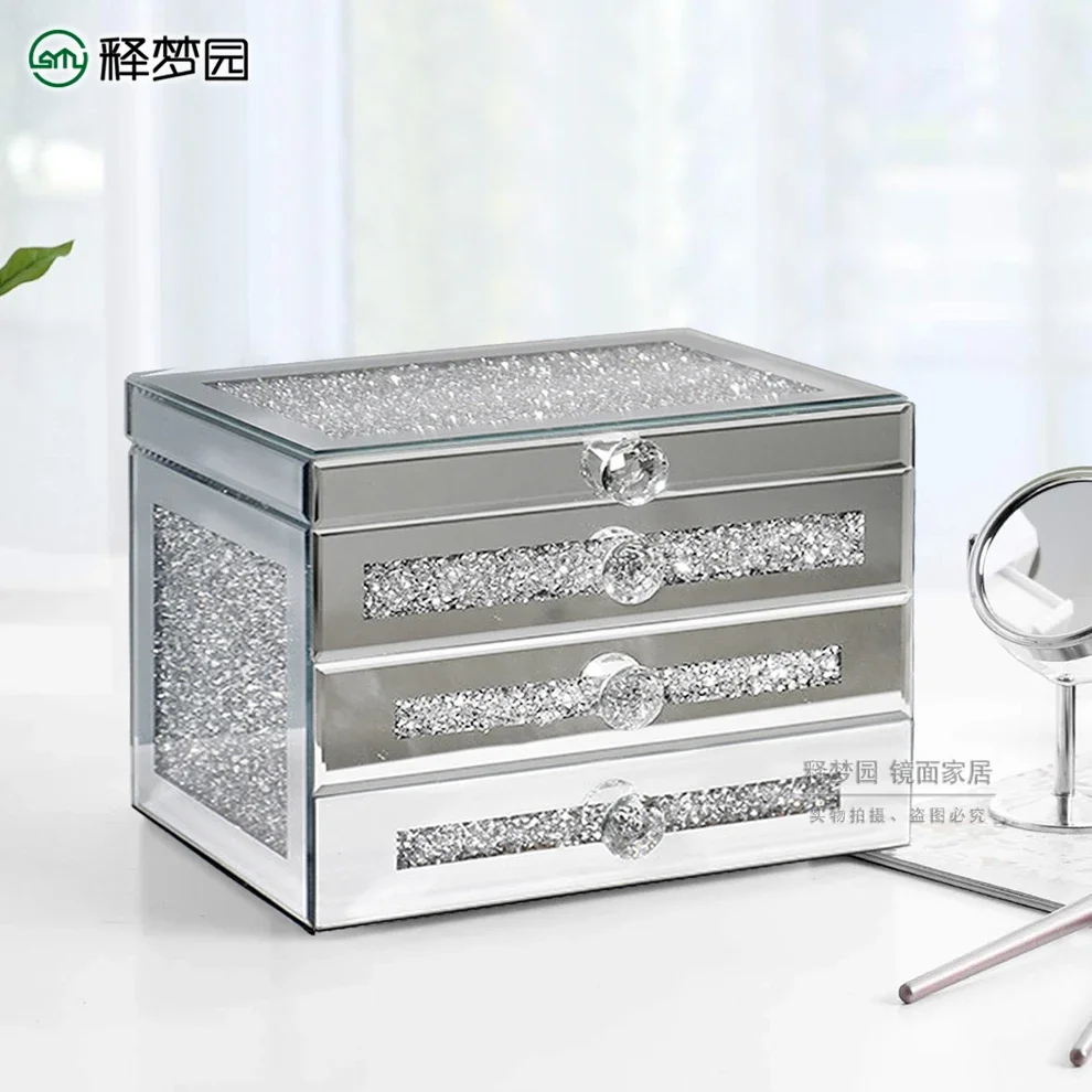 Шкатулка для ювелирных изделий в европейском стиле роскошная настольная