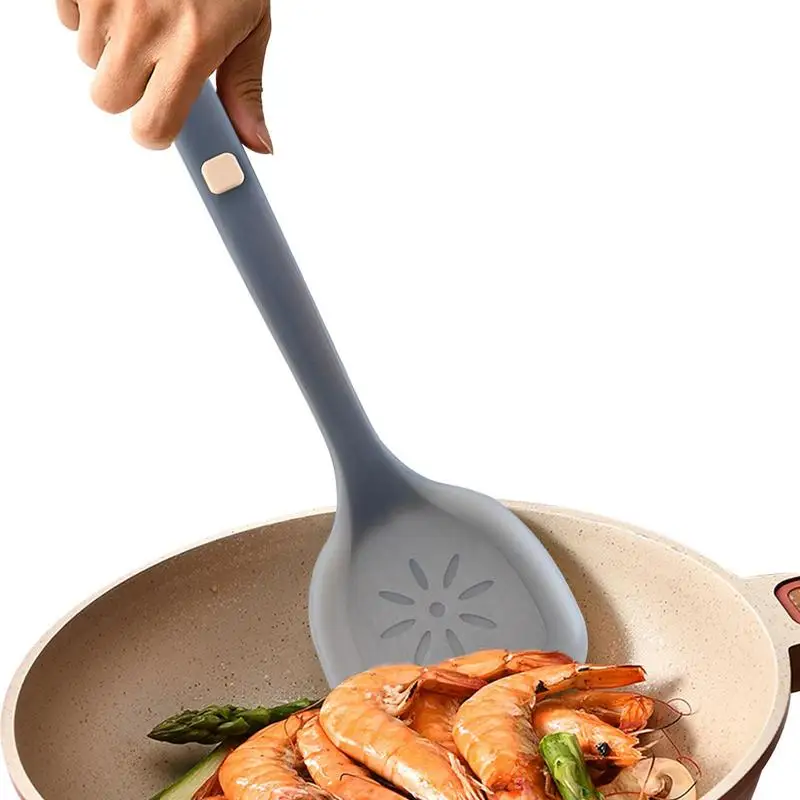 

Силиконовая лопатка, термостойкая кухонная лопатка для кухни, встроенная полупрозрачная силиконовая лопатка, антипригарная лопатка для выпечки