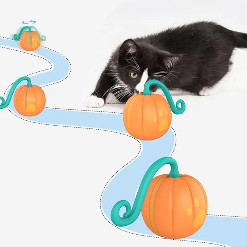 

Автоматический вращающийся шар для кошки, умные интерактивные игрушки для кошек, тренировочные самодвижущиеся игрушки для котят, аксессуары для домашних животных