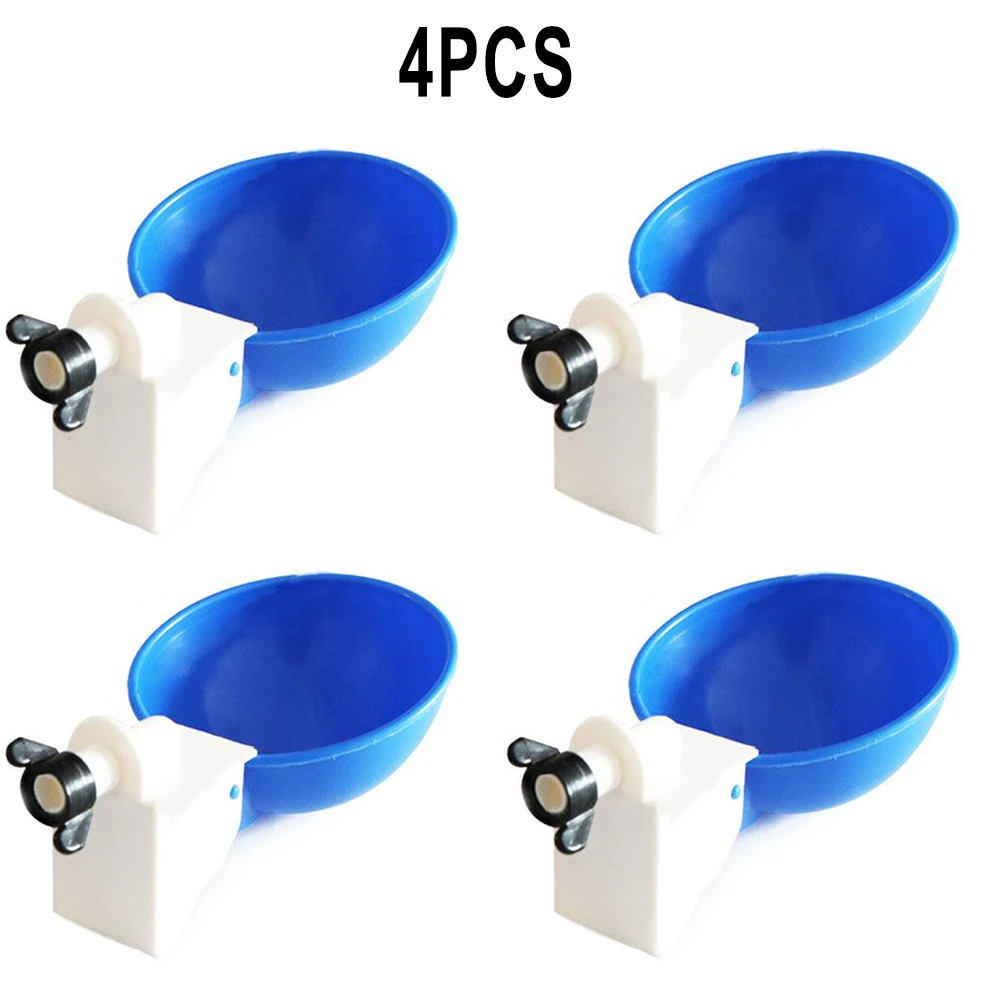 

Poultry Feeder Feeder 100% Brand New 4PCS Automatic Automatic Cups Automatic Cups Chicken Waterer Blue Chicken Duck Quail