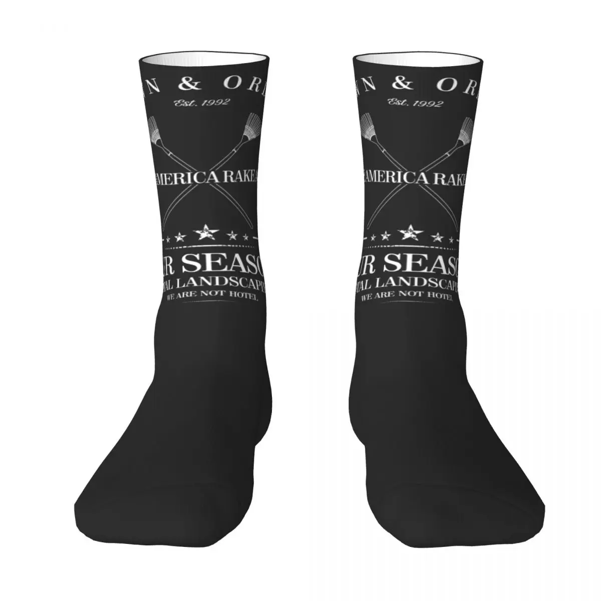 

Four Season Total Landscaping Lawn And Order Socks Vintage The Best Buy Novelty Color contrast Infantry pack Elastic Stockings