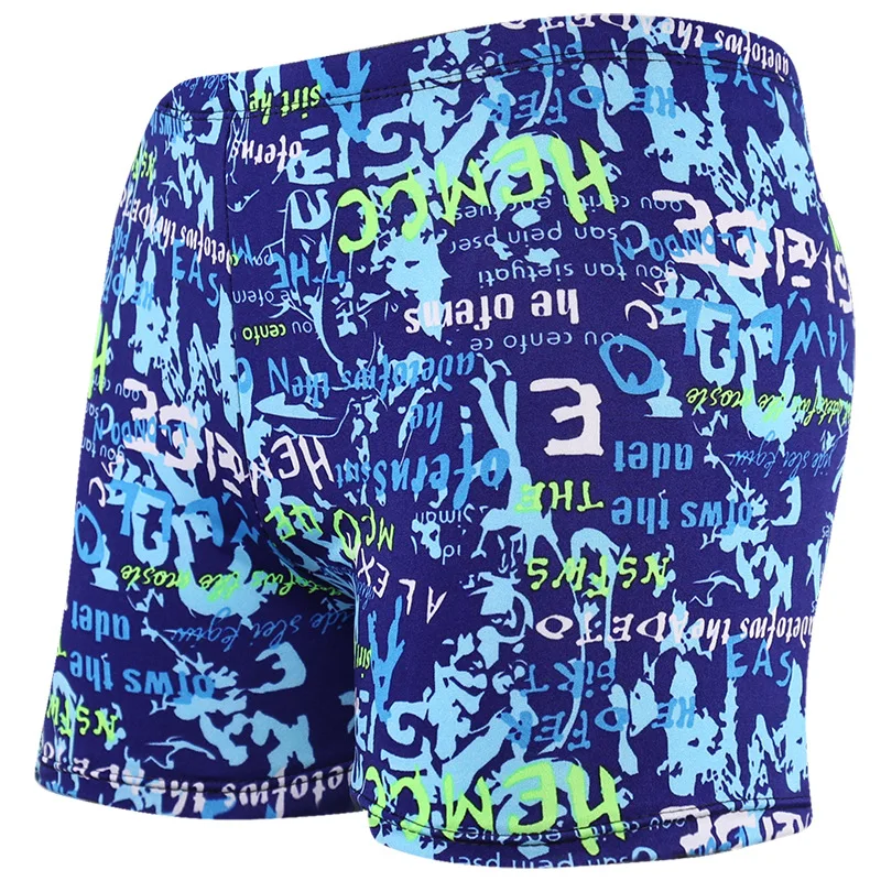 

2022Men's elastic swim trunks swimwear beach swimming sports surfing summer swimwear boxer shorts swimwear