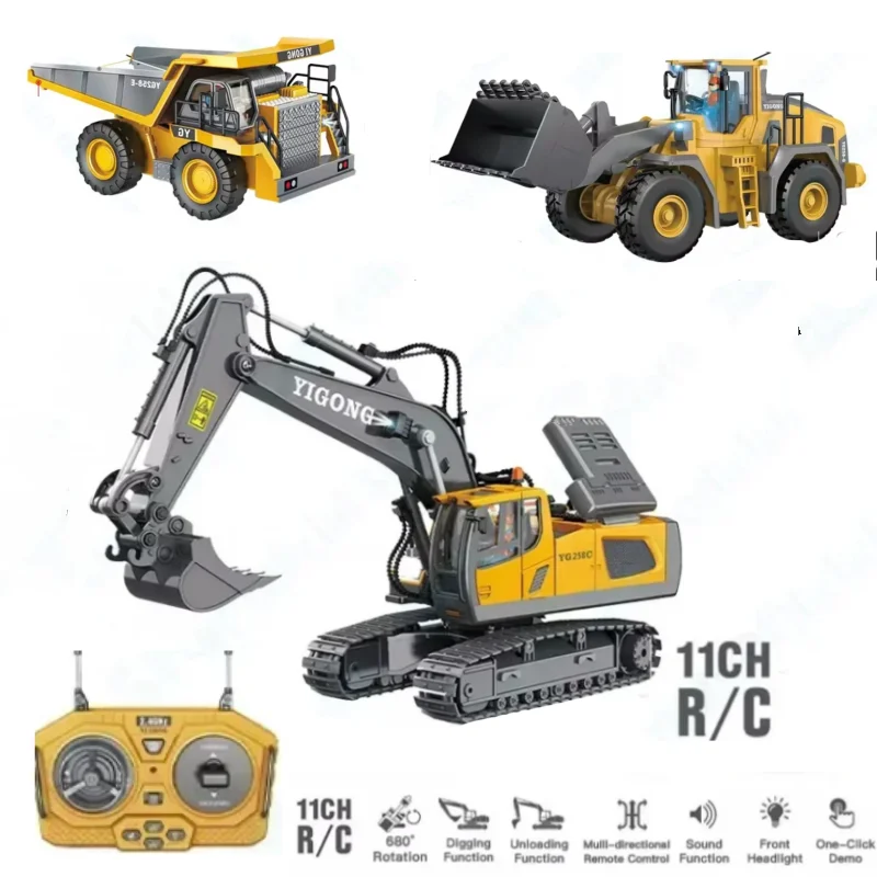 4wd Экскаватор С Дистанционным Управлением 4x4 Сплав Самосвал Бульдозер