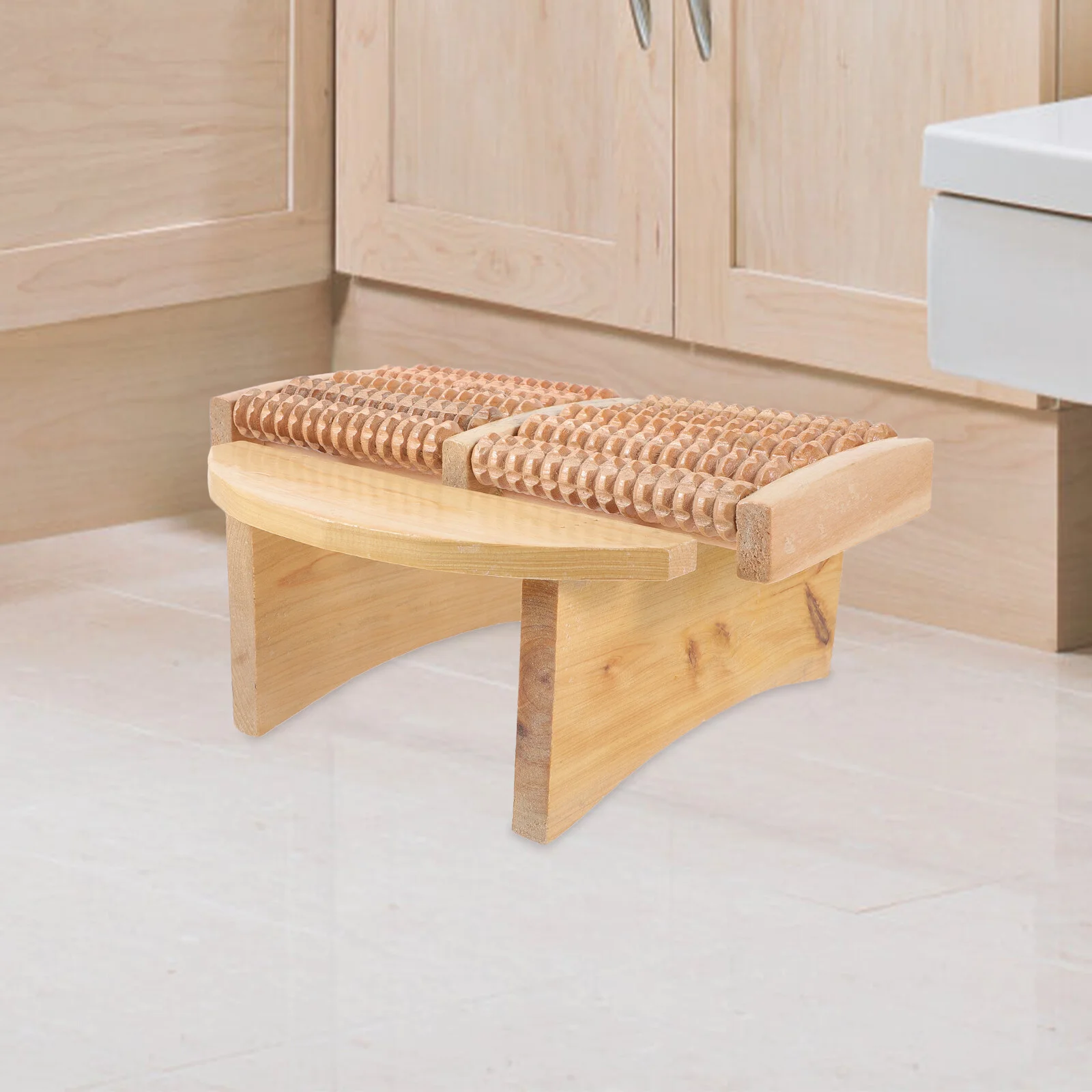 

Sauna Stool Foot Reflexology Massage Tools Bathing Wood Relax Home Plantar Fasciitis Multipurpose Household