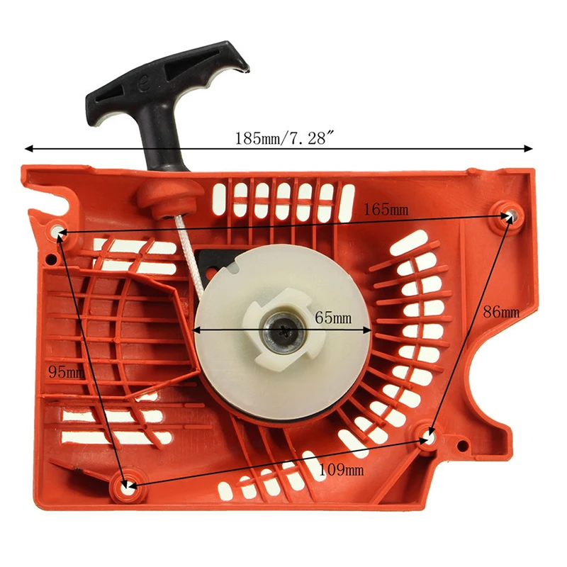 Стартер Rewind Pull Recoil для китайской бензопилы 45CC 52CC 58CC 4500 5200 Red Raptor запчасти
