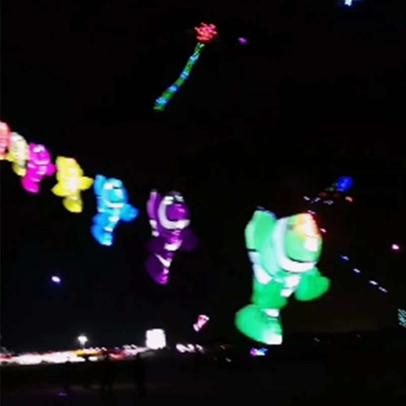 

Бесплатная доставка, светодиодная Подвеска для воздушного змея, большая рыба, веревка для воздушного змея, ночной воздушный змей, дракон, флюс, профессиональный воздушный змей