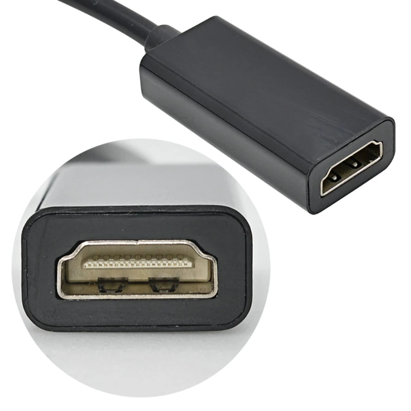 Переходник с DP на HDMI-совместимый штекер гнездо для порта дисплея ноутбука ПК к