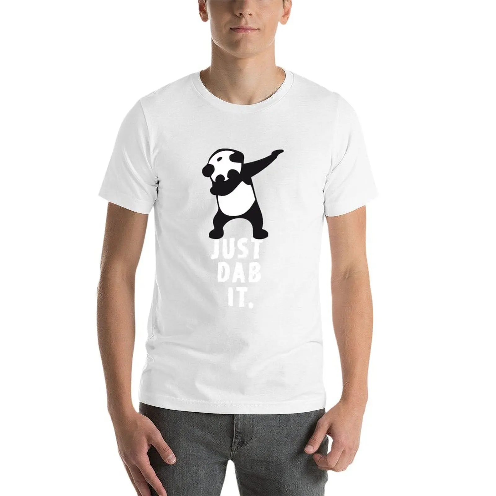 Фото DAB PANDA dabber dance football touch down красная футболка футболки для мужчин упаковка белые футболки для мужчин хлопковая мягкая футболка №3