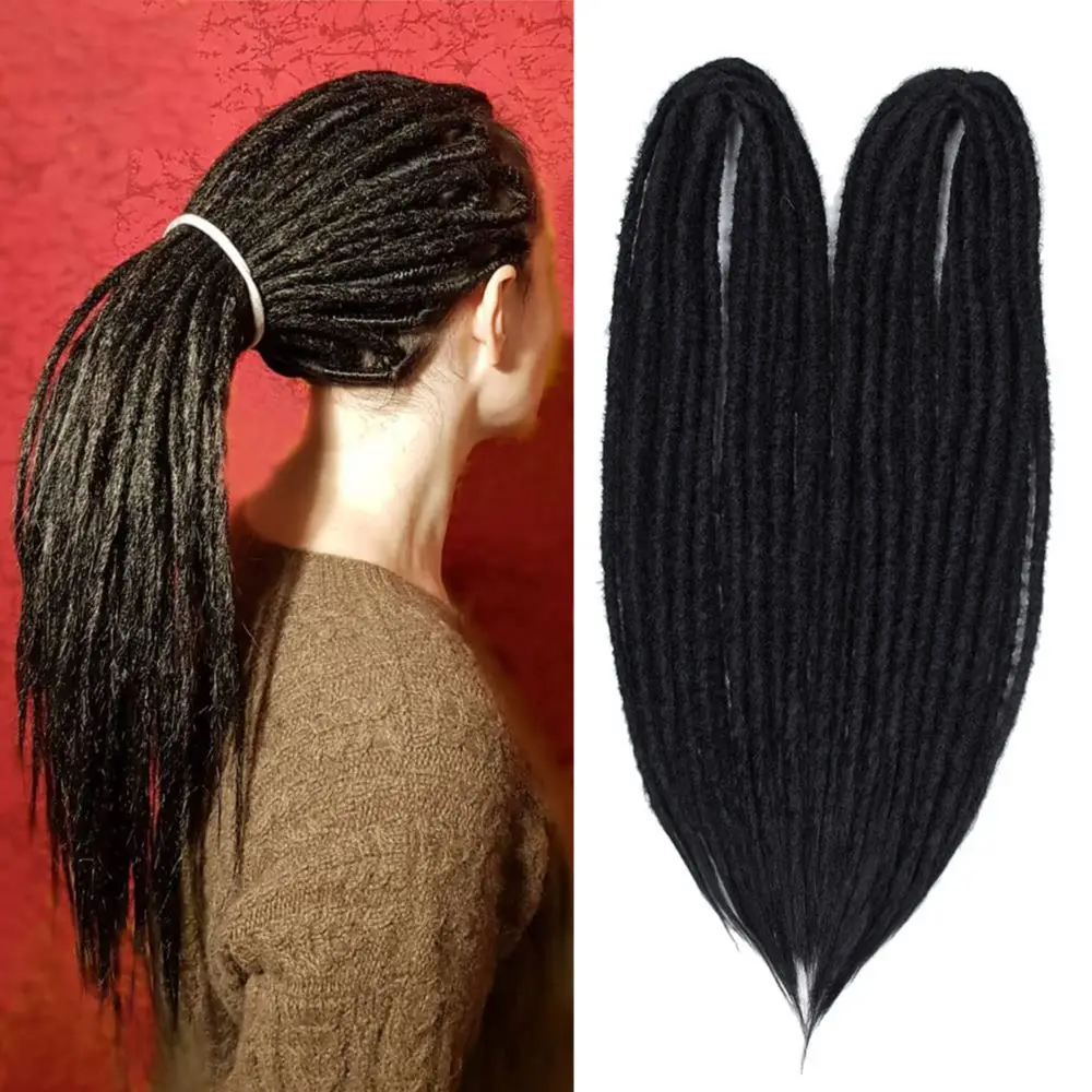 Goddess Dreadlocks hair locs crochet hair synthetic hair pre stretched braiding hair de Dread locks double ends