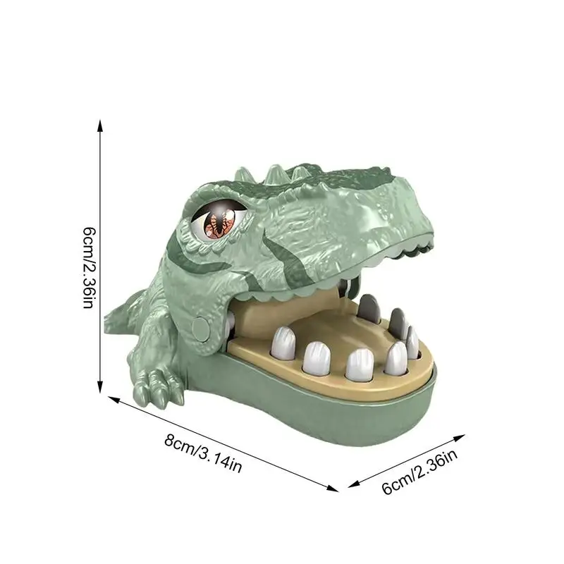 Игра на палец в форме динозавра игрушка зубы детская для тренировки реакции