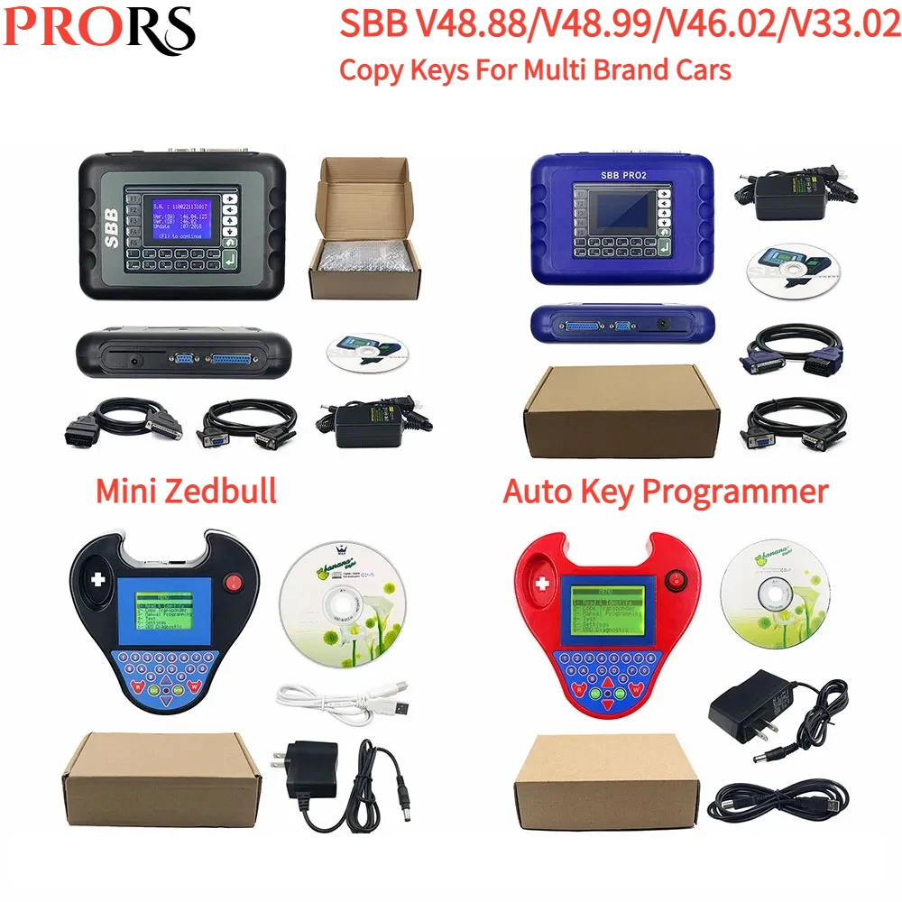 Новый инструмент для транспондера ключей автомобиля программатор ключей SBB Pro2 V48.88/V48.99/V46.02 /V33.02 Super SBB2 IMMO/Odo/TPMS/EPS/BMS
