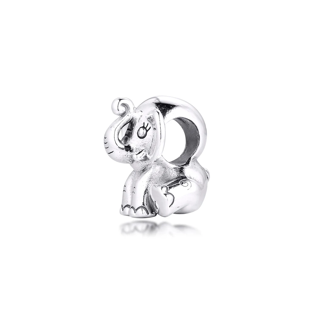Бусина-Шарм Слон из серебра 925 пробы |
