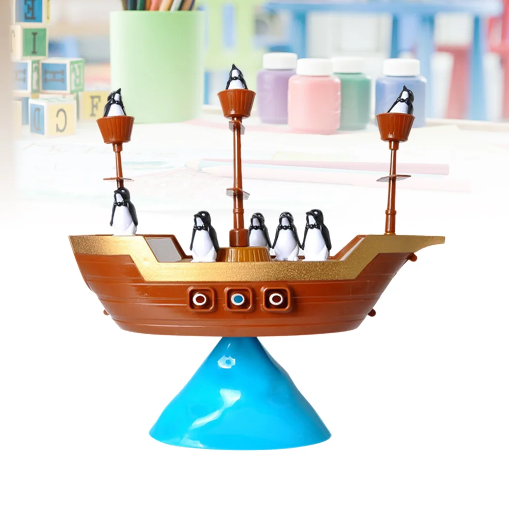 

Детская игра балансирующие игрушки настольная Пиратская лодка Пингвин Обучающие игрушки настольные игрушки балансирующая игра забавная лодка пирата