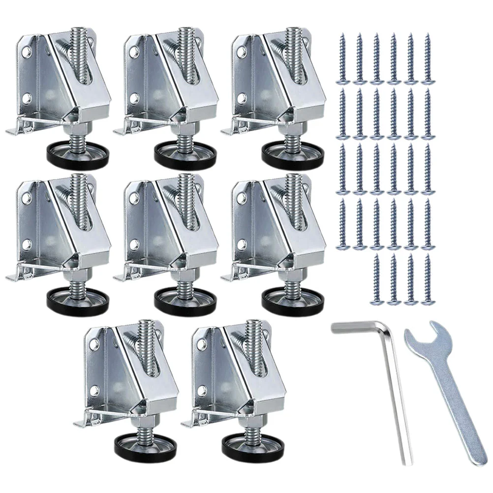 

8pcs Furniture Table Lifting Leveler Adjustable Furniture Leg Leveler (Screws Included)