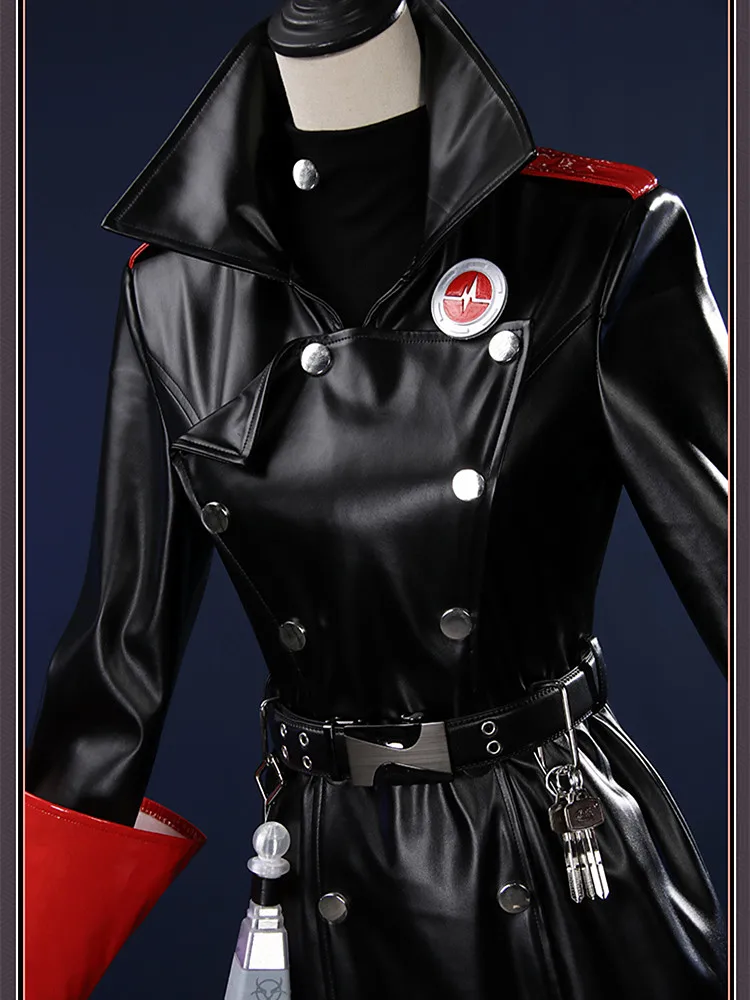 Модная кожаная Униформа Emil костюм для косплея Женское Платье Аниме с