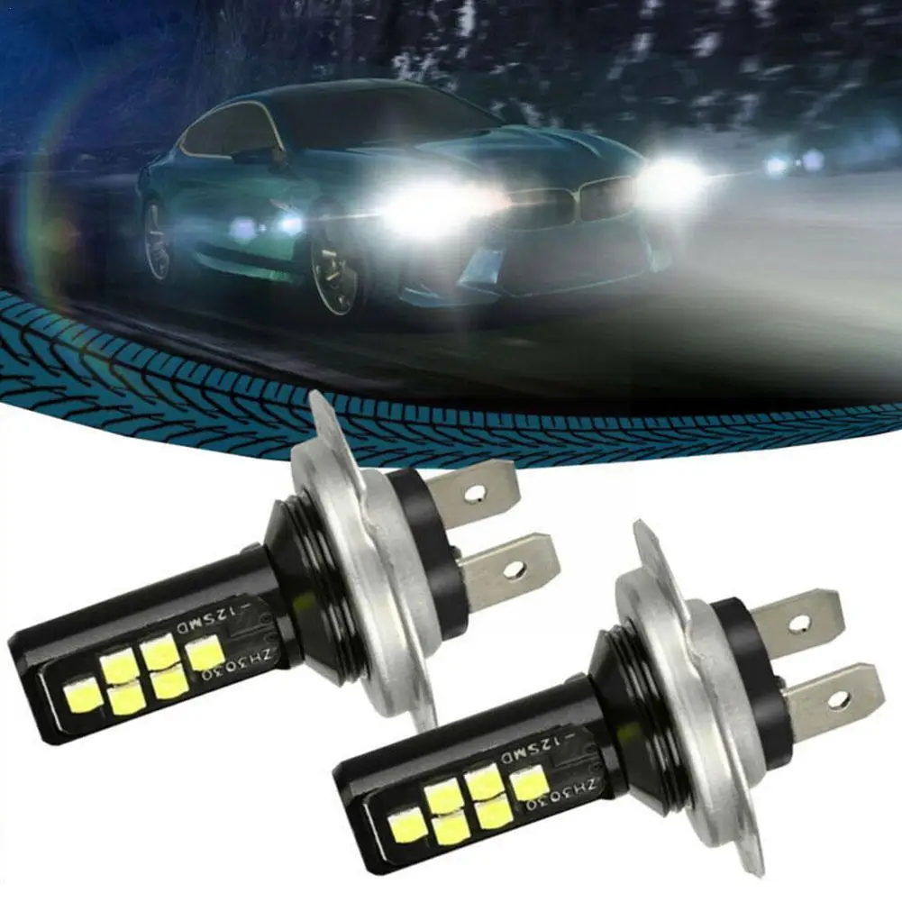 

2pcs Universal Led Car Light Headlamp Headlight Durable Lights Led Accessories Car 600LM 6000k Superbright H7 Led Headligh X4Z2