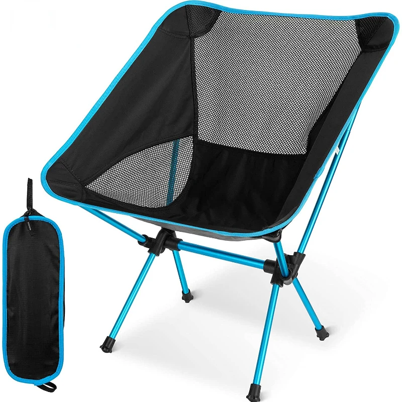 

Портативный стул для пикника, светильник складной стул для путешествий, очень прочный, с высокой нагрузкой, уличный стул для кемпинга, рыбал...