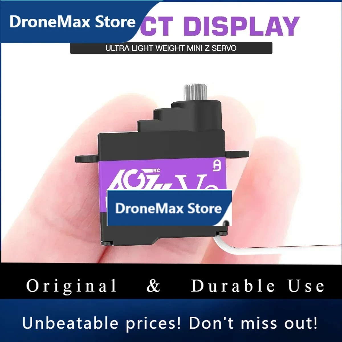 Фото DroMaAGFRC A06CLS V2 6g Титановый сервопривод 3.0KG, сверхбыстрый программируемый микро-сервопривод для мини-автомобилей масштаба 1/18, 1/24, 1/27, 1/28, таких как GLR, GLA, MRZ Air. №2