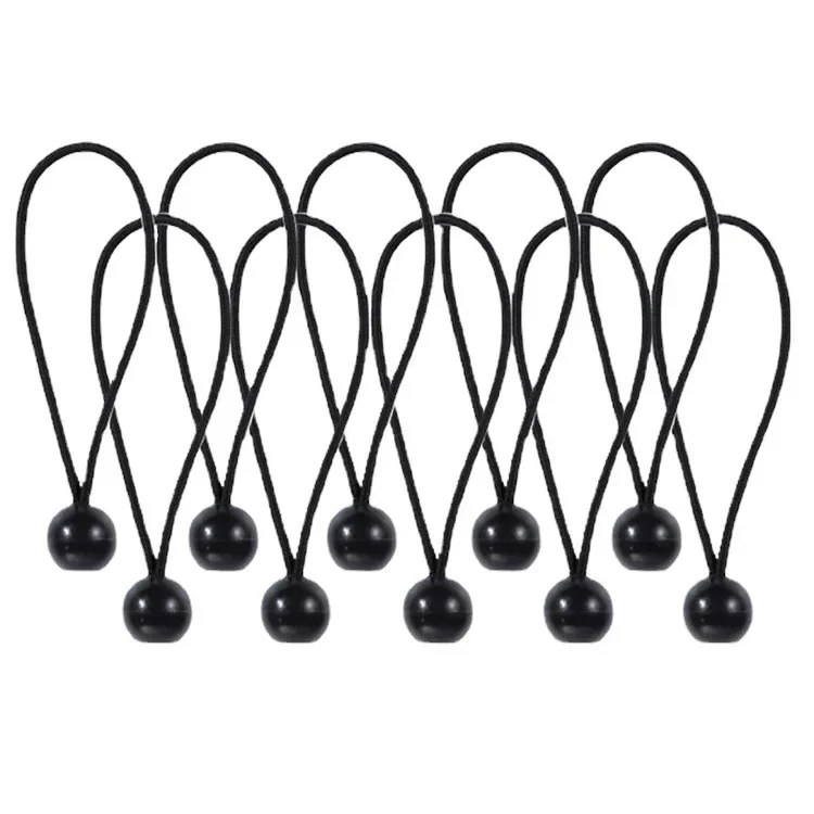 

Ball Camping Pole Ends Cord Boat Tarp Rope Bungee Canvas Accessories Flagpole Cord Fixed Elastic Tarpaulin Ties Lace Tent 12pcs