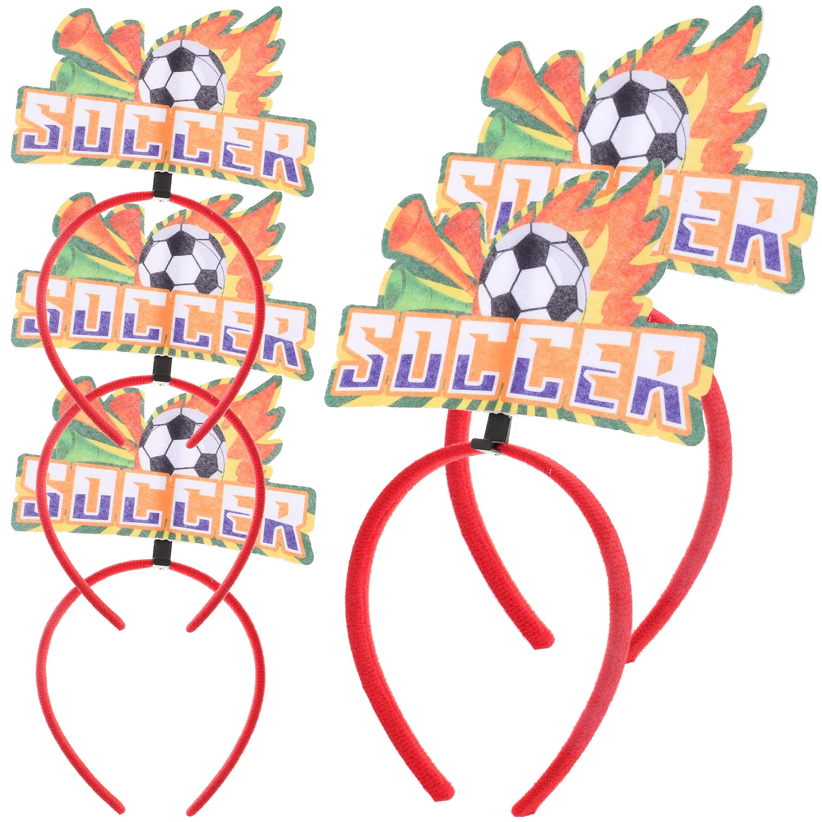 

5pcs Fans Headband Sports Competition Hair Hoops Headbands Dancing Party Prop