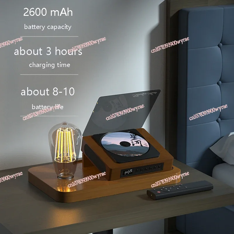 Деревянный CD-плеер двухсторонний Bluetooth-динамик многофункциональный