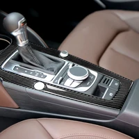 for audi a3 2014 2015 2016 2017 car carbon fiber center control gear shift panel cover