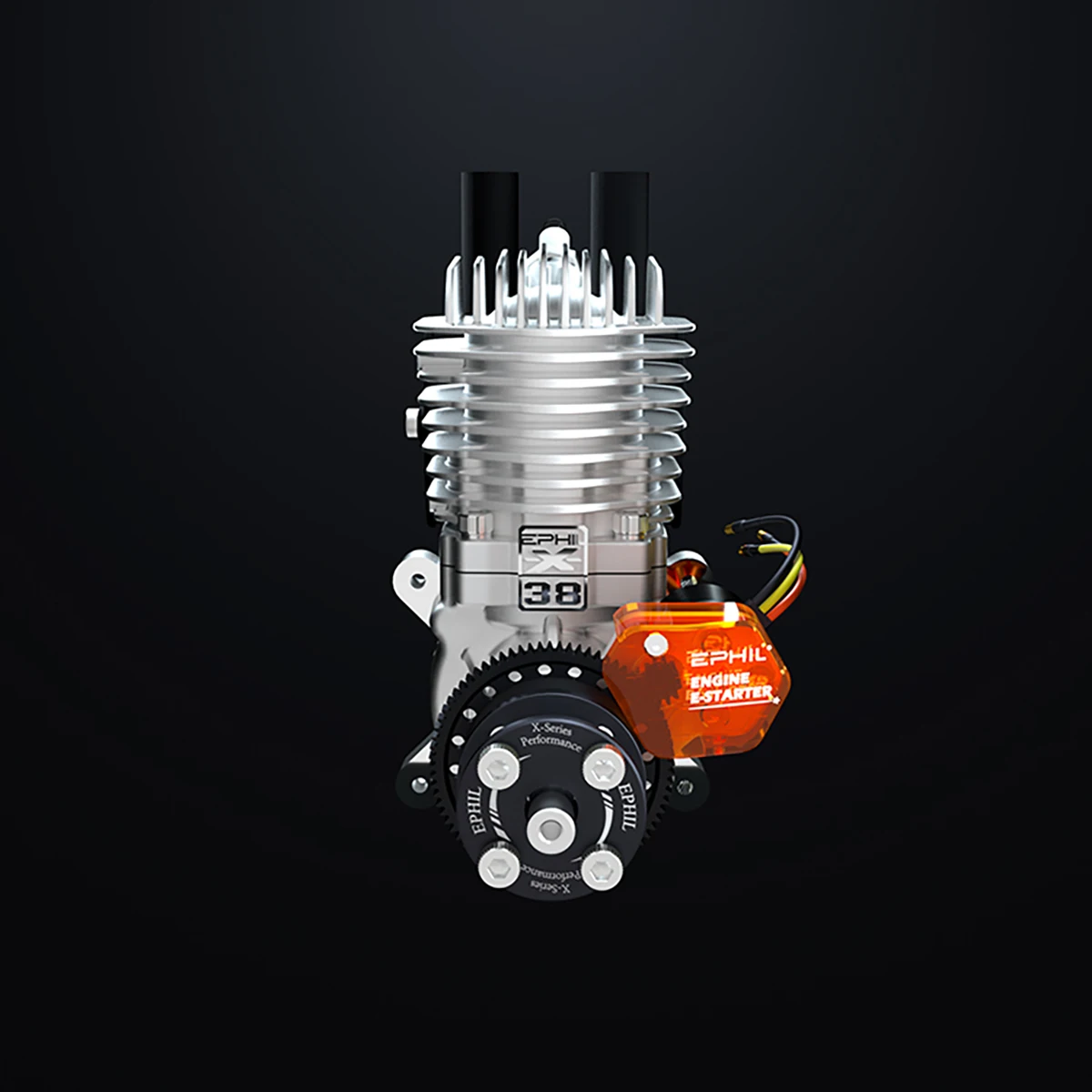 Фото EPHIL Power X-38cc-R Pro Модель самолета Бензиновый двигатель Электрический стартер Одноцилиндровый двухтактный задний ряд №5