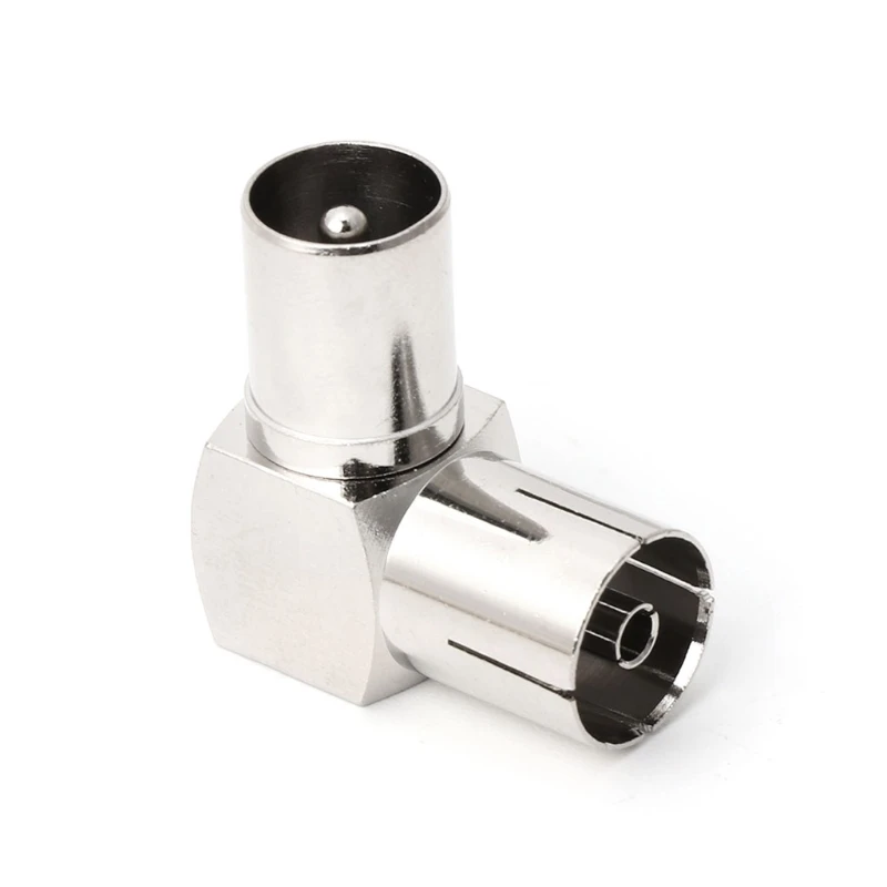 573A 90° Адаптер ТВ-антенного кабеля RF Коаксиальный F мама к штекеру телевизора