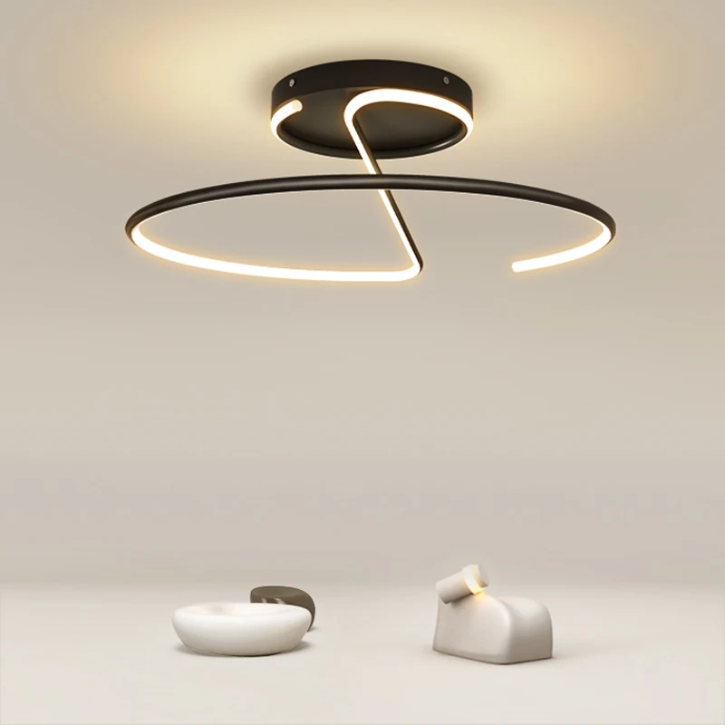 

Simple modern study lighting chandelier led ceiling lamp personalized creative living room lights Scandinavian bedroom lights