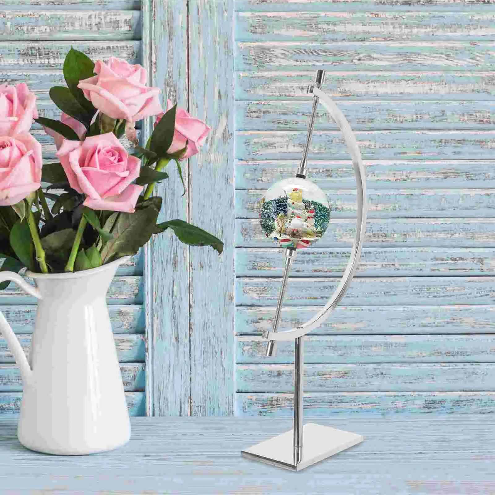 Полки для дисплея Подставка суппорта Хрустальный шар Держатель Стеклянная