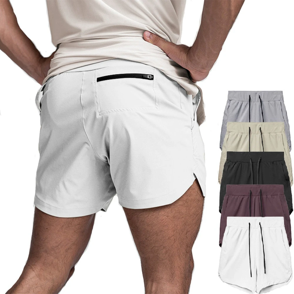 Мужские Шорты Для Фитнеса Быстросохнущие Дышащие Беговые Мягкие На Ощупь