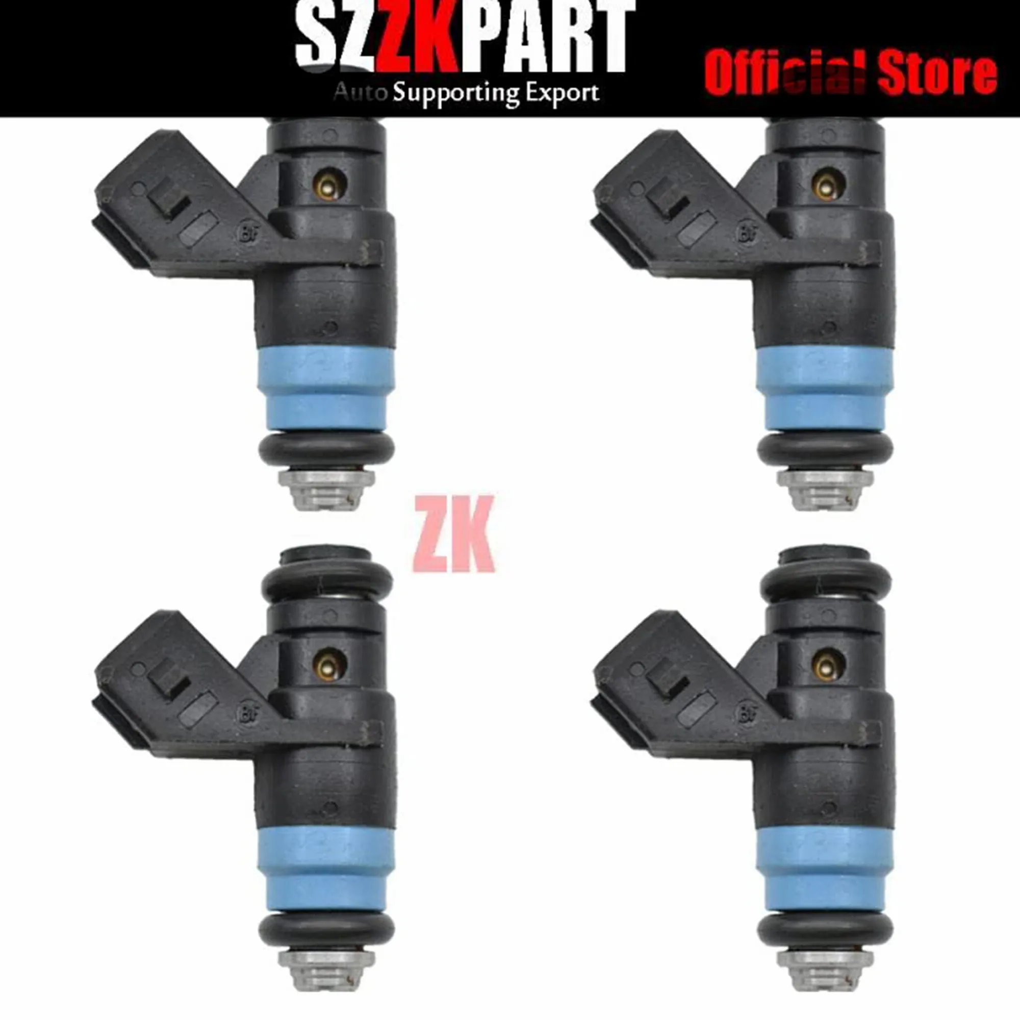 

Oem h132254 8200139674 do bocal do injetor de combustível de 4 pces apto for renault clio megane modus cénico 1.4l 16v