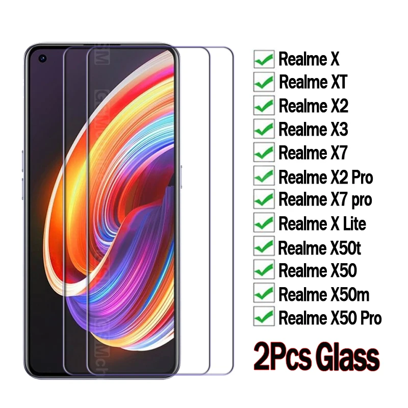 Защитная пленка для экрана для Realme X50t X50m X50 X XT X3 X2 X7 Pro Lite, стекло для Realme X 2 3 5 T 50 50m 50t 7 Pro, чехол