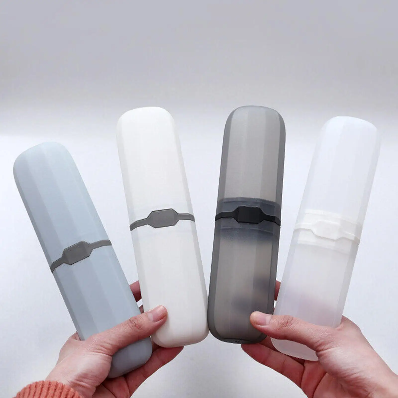 

1pcs Travel Toothbrush Toothpaste Holder Portable Storage Box Pencil Container Accessories Housewear Cup Bathroom T8z8