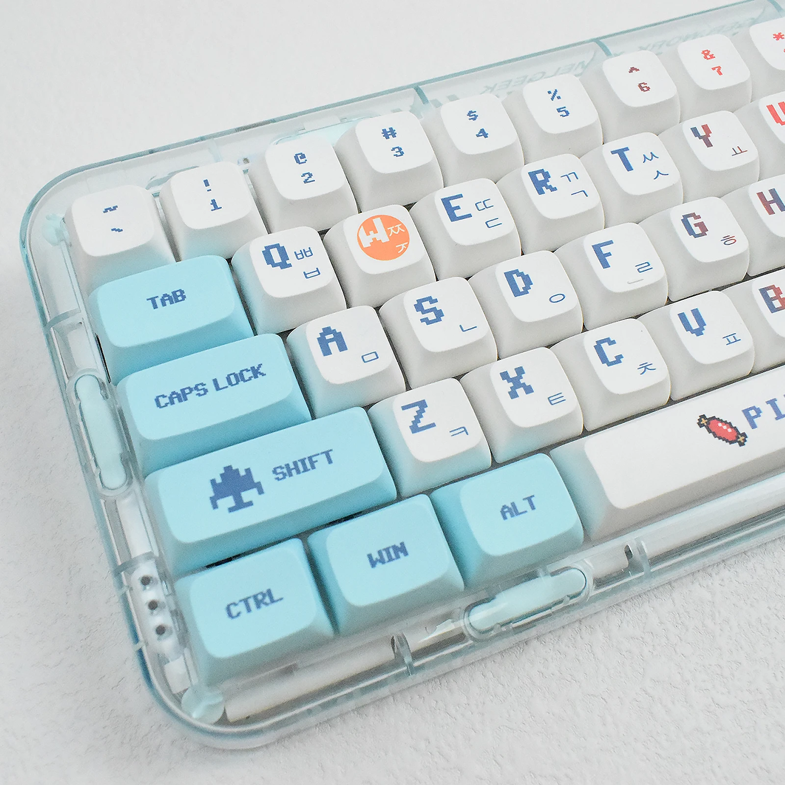 Розовые милые колпачки для ключей Pixel Wars с 124 клавишами XDA profile PBT, колпачки для сублимационных ключей для MX Switch, механические колпачки для клавиатуры