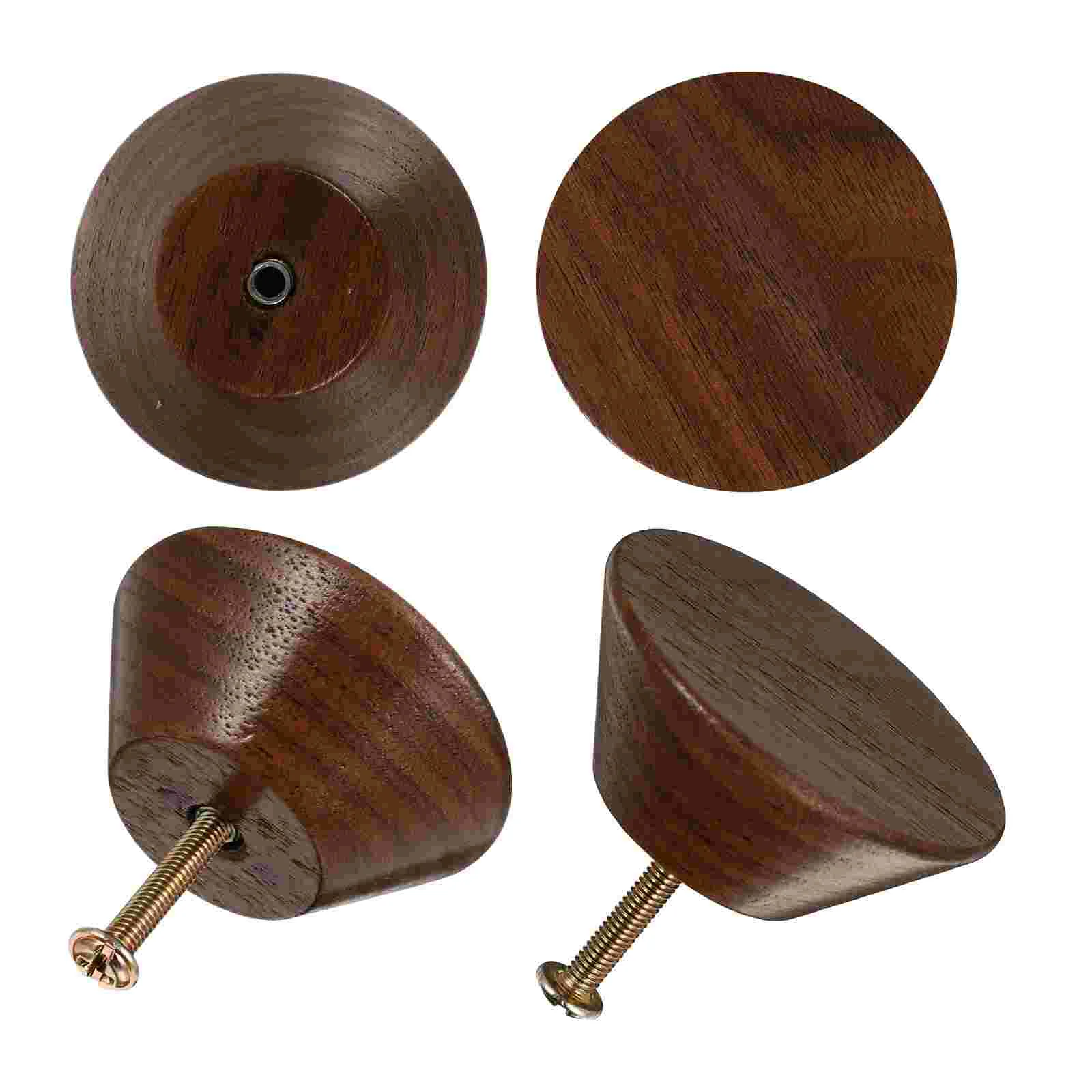 

4pcs drawer knob Cabinet Knob Wood Suction Cup Drawer Handle Cupboard Knobs Vintage Vintage Cabinet Knob