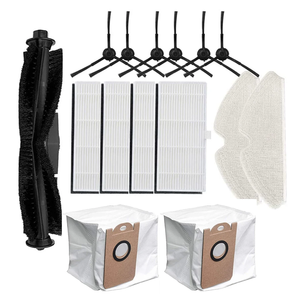 

15 Pcs Kit for Proscenic M7 Pro Vacuum Cleaner Accessories,1 Roller Brush,6 Side Brush,4 Filters,2 Mop Cloth,2 Dust Bag