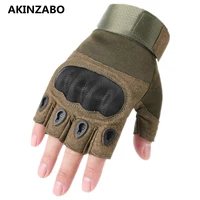 outdoor tactical gloves airsoft sport half finger type army military men women fingerless combat gloves shooting hunting gloves