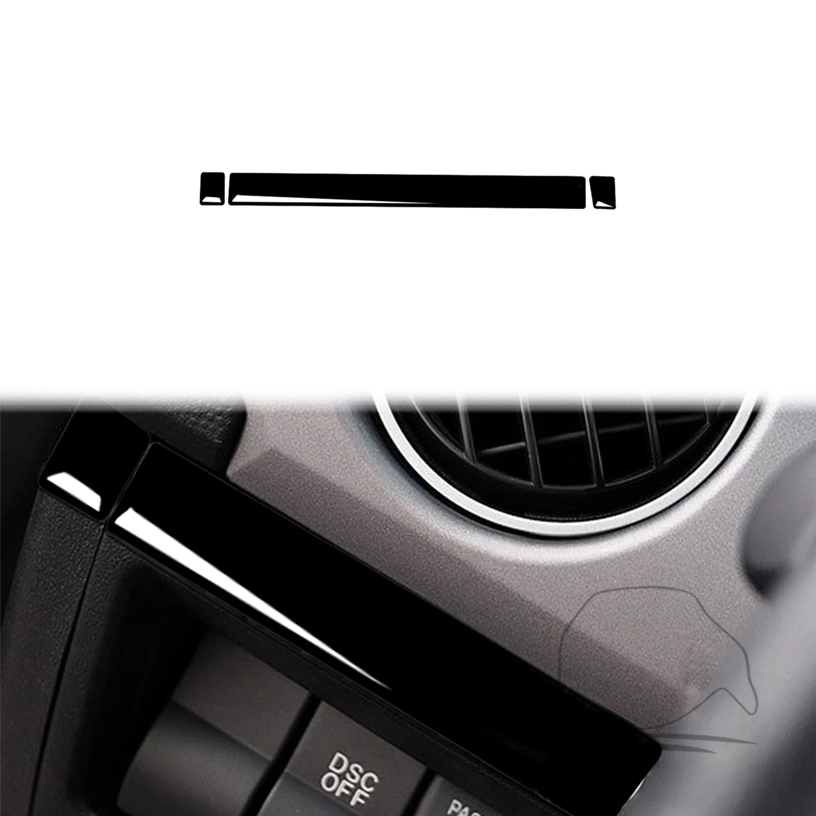 

Driver's Instrument Trim Strip Decoration Cover Trim for Mazda MX5 Miata 2009 2010 2011 2012 2013 2014 2015 Car Accessories ABS