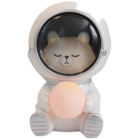 usb astronaut night light charging galaxy guardian cute pet resin lamp eye protection night sleep table lamp bedroom decoration