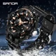 SANDA Brand Sport Watches Mens Military Waterproof Shockproof Watch Dual Display Auto Date Male Quartz Digital Wristwatches Other Image