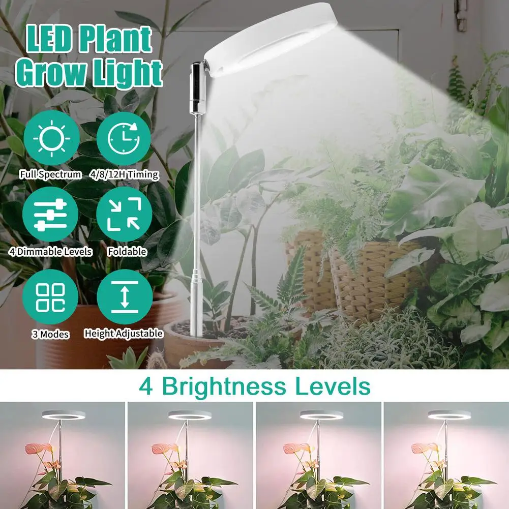 Full Spectrum Timing Plant Growing Lamp For Succulent Flowers Indoor Plants