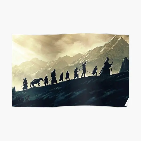 

Постер с изображением ходьбы в сумерках, винтажная забавная Настенная картина, украшение для дома, фотопечать, роспись без рамки